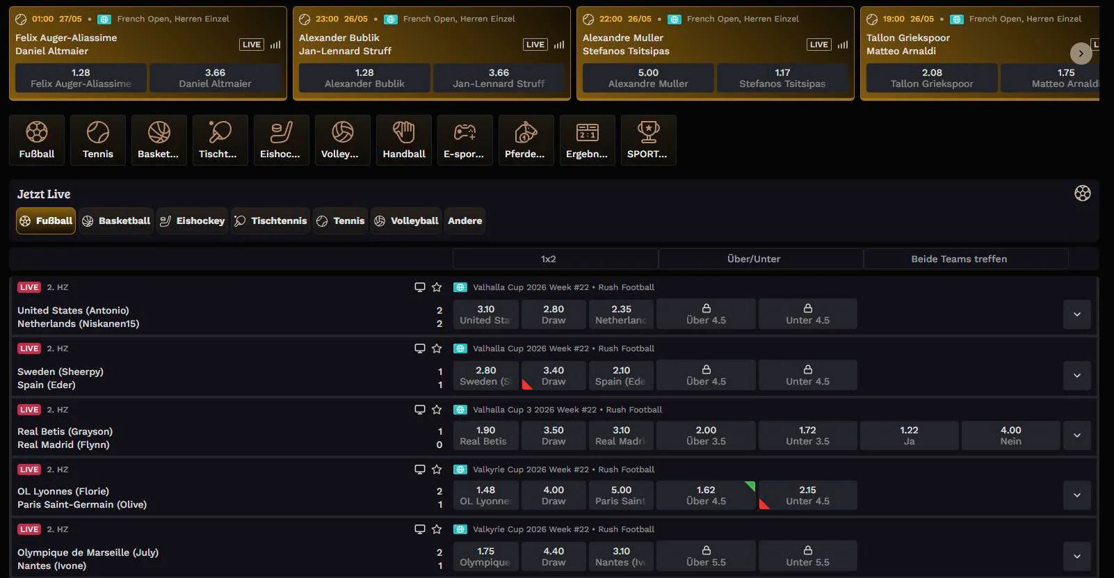 Sportwetten 